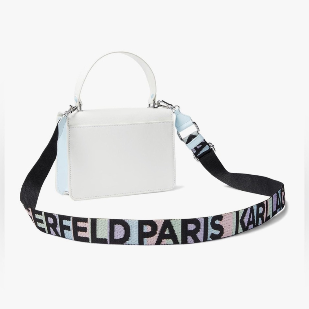 NWT KARL LAGERFELD Paris Women's Simone Studded Crossbody - Picture 3 of 8